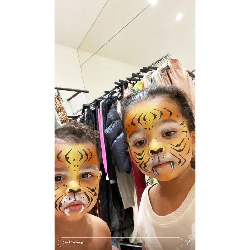 Kim Kardashian Rocks Tiger King Halloween Looks With Her Kids and Jonathan Cheban