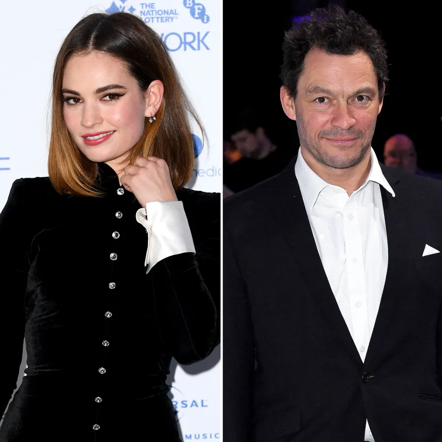 Dominic West Lily James Dating History