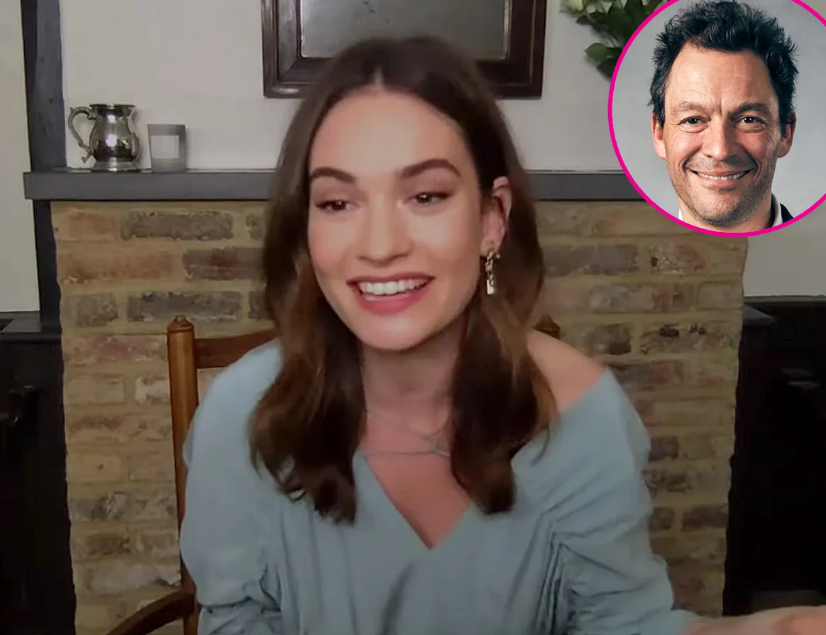 Lily James Makes First Appearance After Dominic West Photo Scandal p