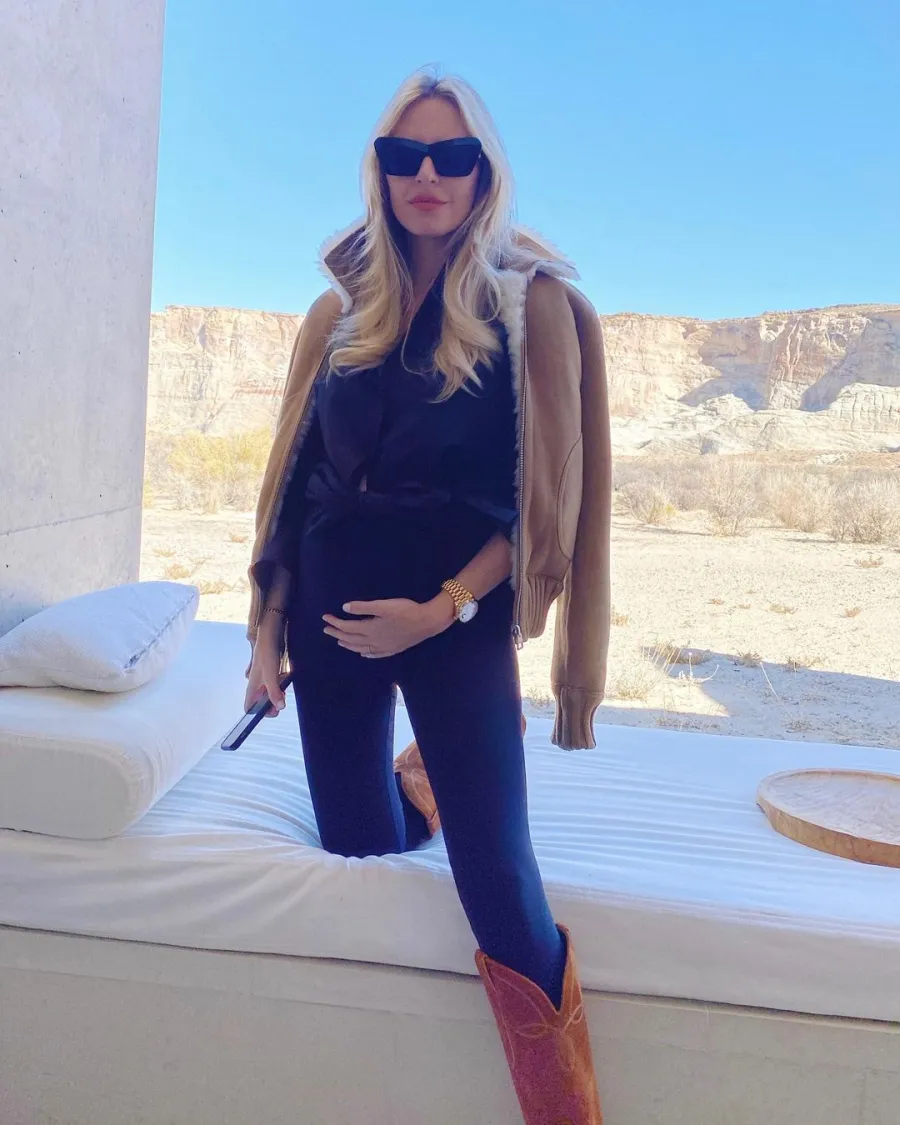 Morgan Stewart baby bump