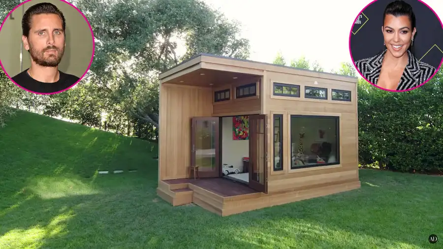 Scott Disick and Kourtney Kardashian Celebrity Parents Show Off Their Kids Epic Playhouses