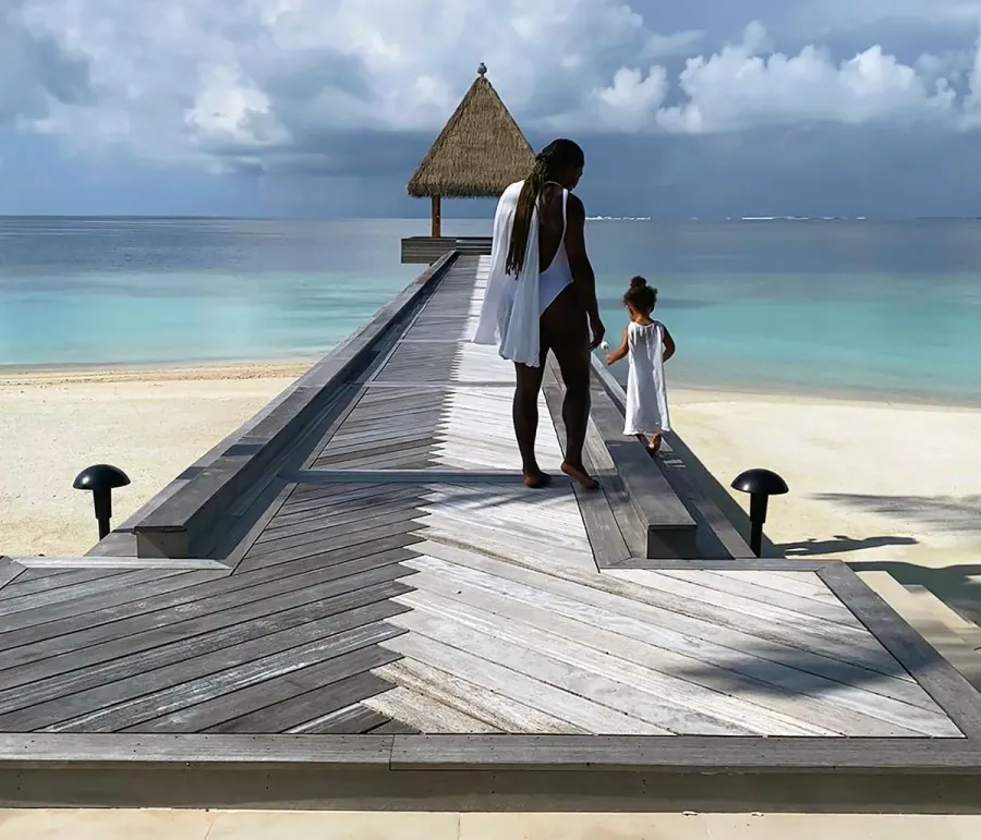 Serena Williams and Daughter Olympia Adorably Match in Capes