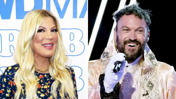 Tori Spelling Reacts to Brian Austin Green’s Masked Singer Reveal