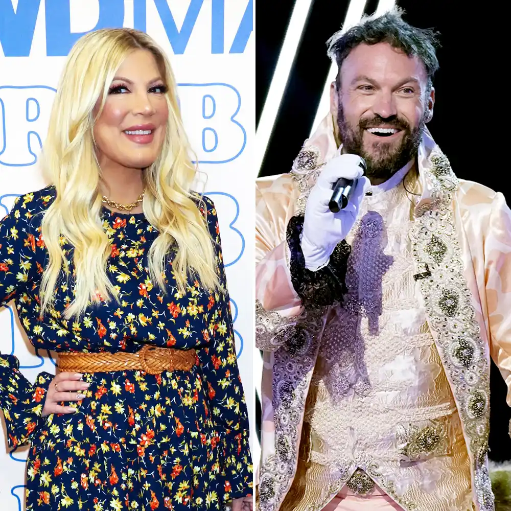 Tori Spelling Reacts to Brian Austin Green&rsquo;s Masked Singer Reveal