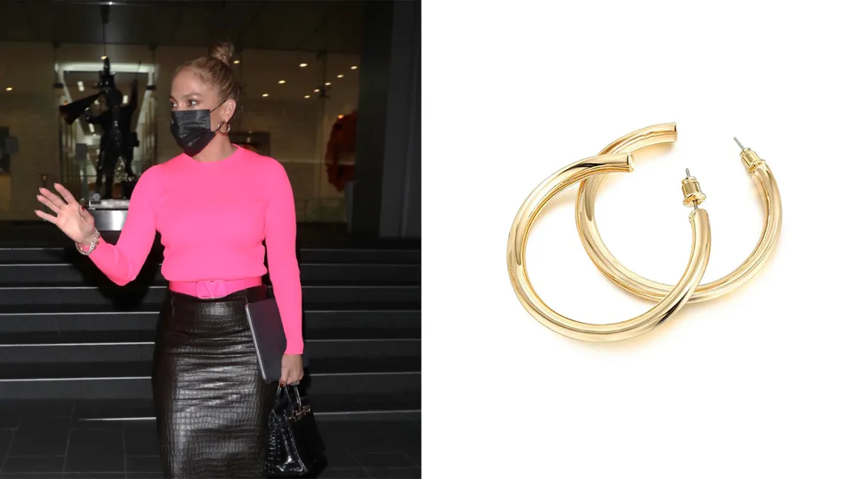 PAVOI 14K Gold-Plated Hoop Earrings