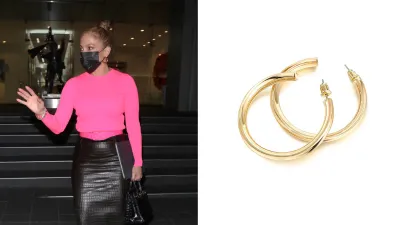 PAVOI 14K Gold-Plated Hoop Earrings