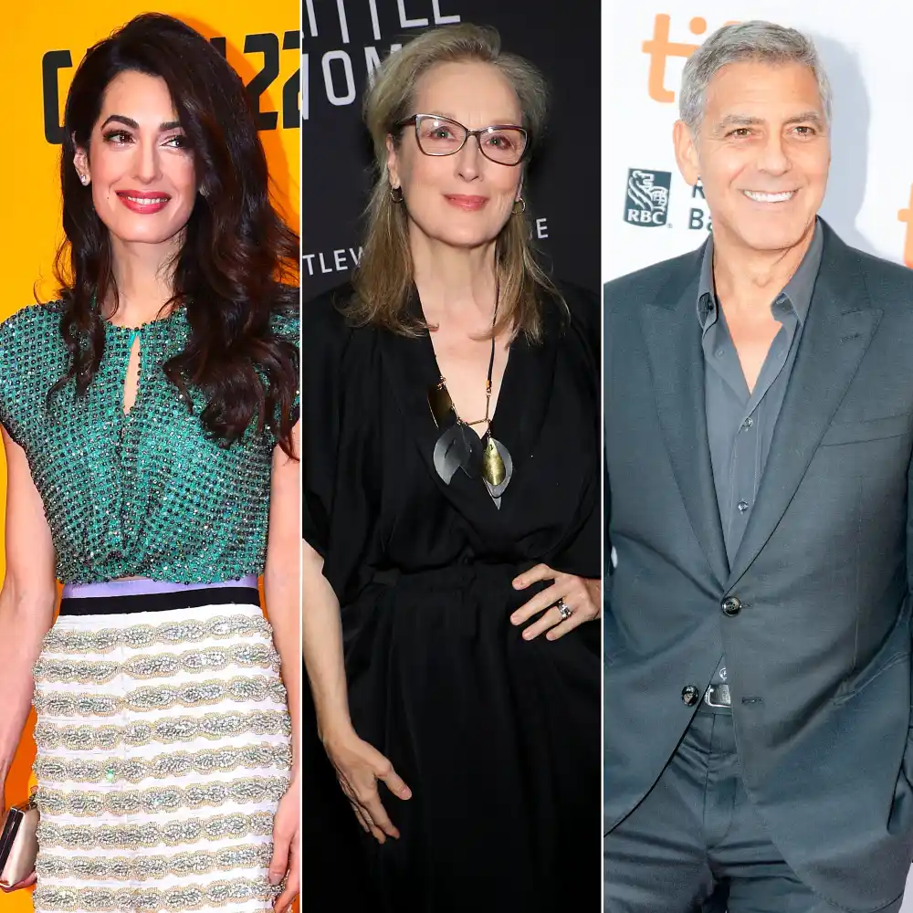 Amal Clooney Jokes She and Meryl Streep Have &lsquo;Both Been Married to My Husband&rsquo; George Clooney in Speech