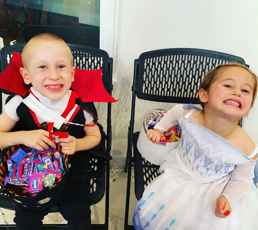 Bachelorette Ashley Hebert and J.P. Rosenbaum Reunite to Celebrate Halloween With 2 Kids