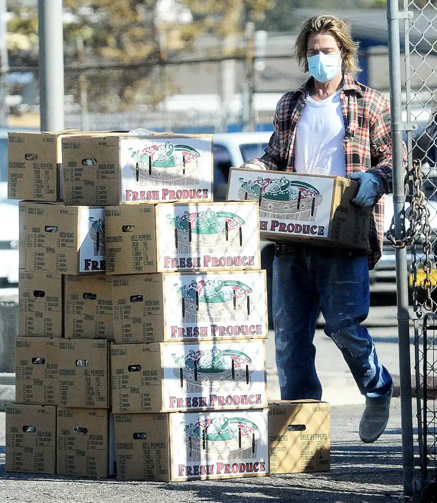 Brad Pitt Spotted Doing Charity Work in LA Amid Split From Girlfriend Nicole Poturalski