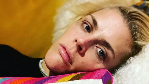 Busy Philipps Matches Her Mani to the Most Epic Cross Stitch Pillow