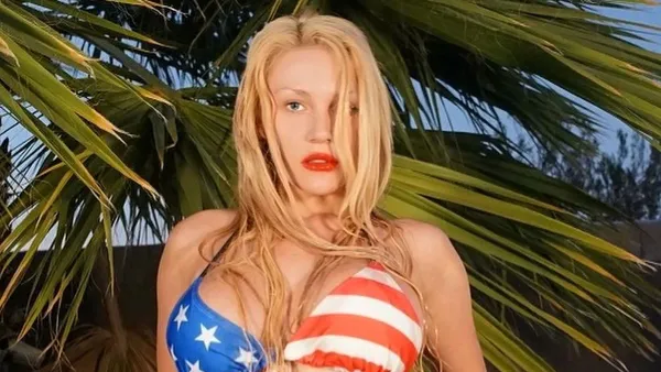 Courtney Stodden Puts Her Curves on Display in an American Flag Bikini