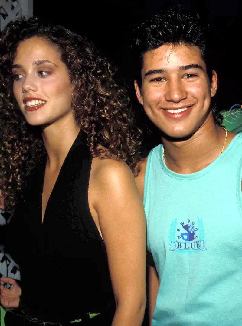 Elizabeth Berkley and Mario Lopez