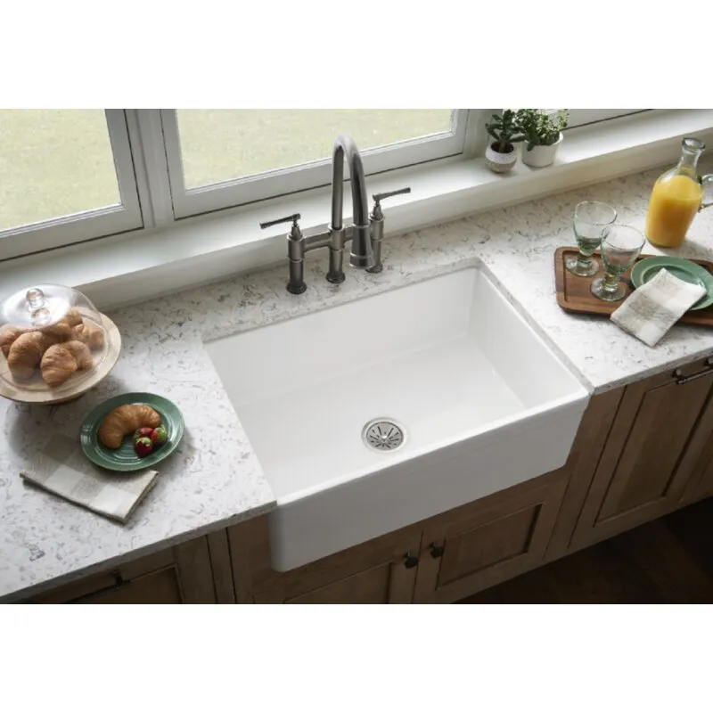 Elkay Fireclay 30" L x 20" W Farmhouse Kitchen Sink