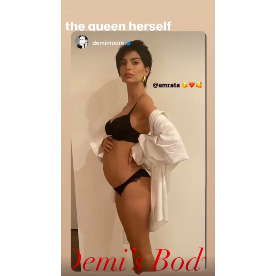 Emily Ratajkowski Demi Moore Halloween 2020