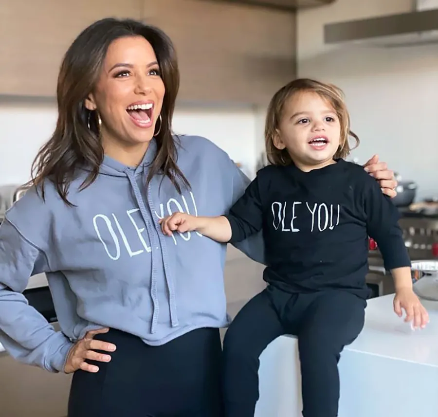 Eva Longoria and Her Son Santiago Match Again in Cute Tops