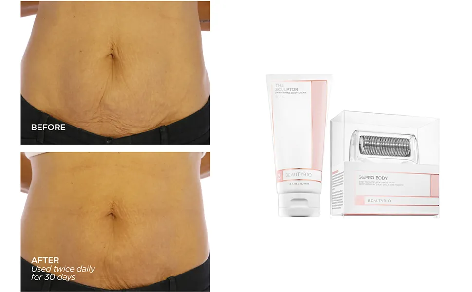 BeautyBio GloPRO&reg; BODY MicroTip&trade; Attachment & Body Cream Set