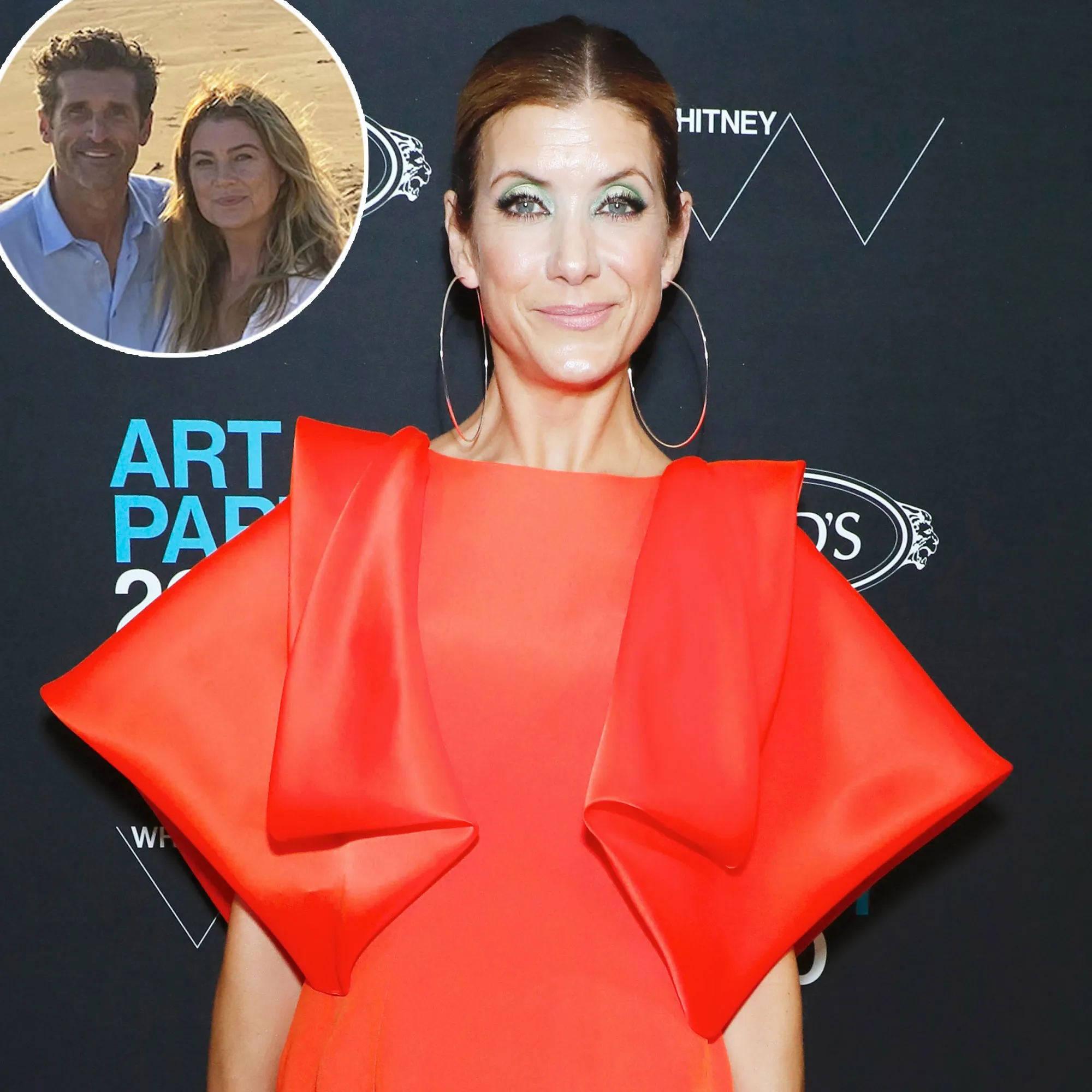 Greys Anatomy Kate Walsh Jokes About Meredith and Derek Romantic Beach Reunion