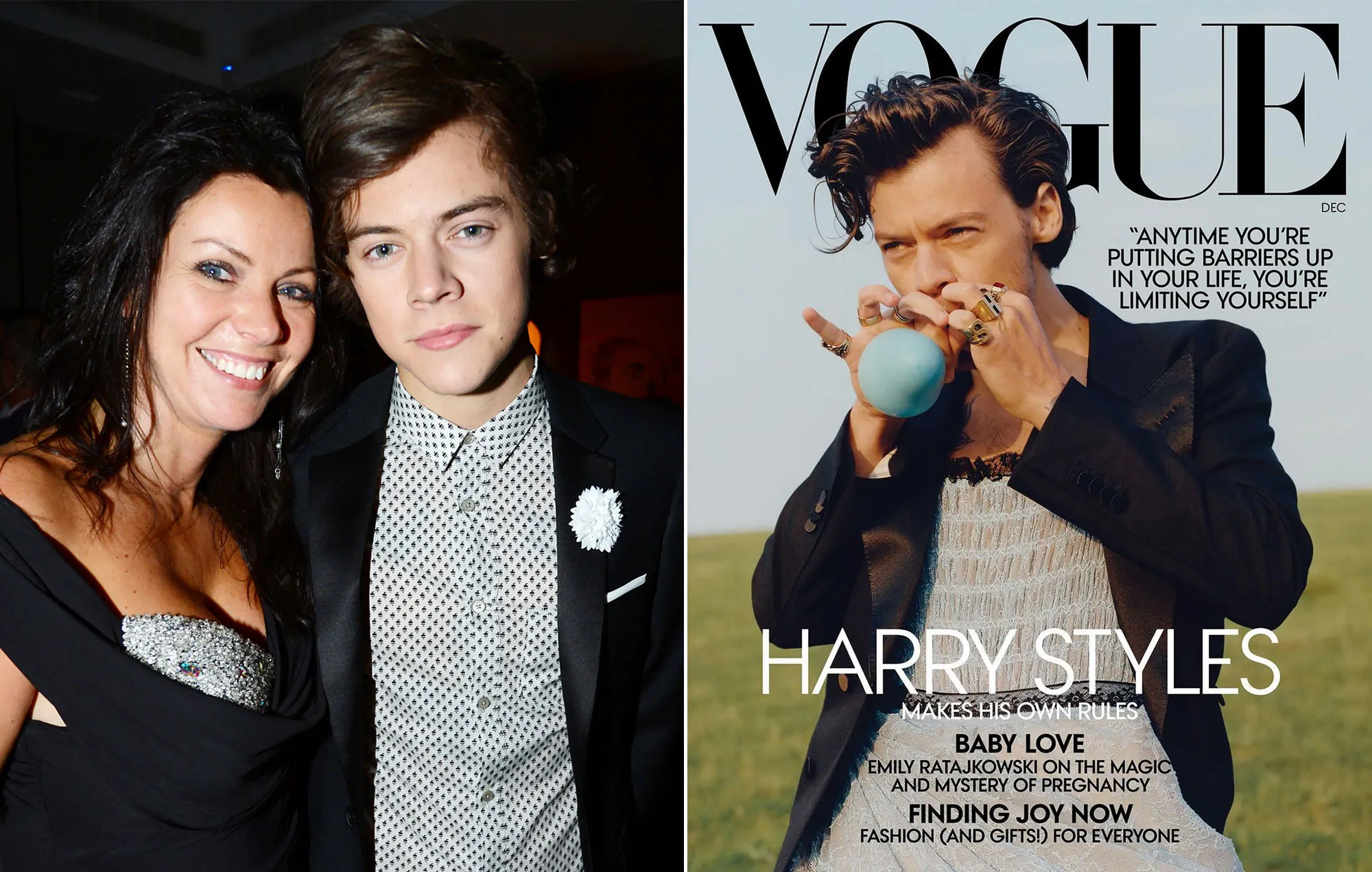 Harry Styles' Mom Chimes in on Her Son's 'Vogue' Cover Drama
