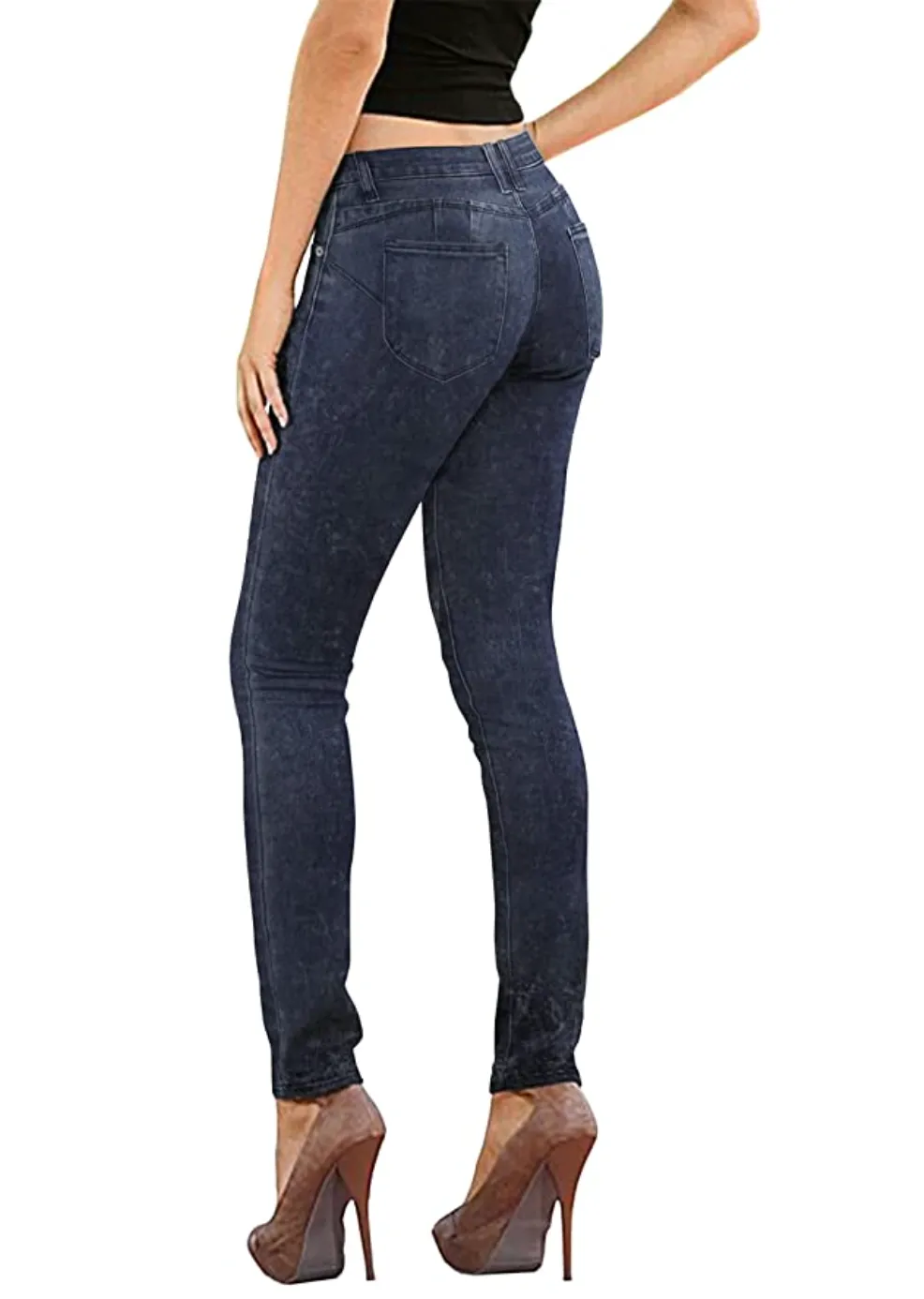 Hybrid & Co. Women's Butt Lift Super Comfy Stretch Denim Skinny Yoga Jeans