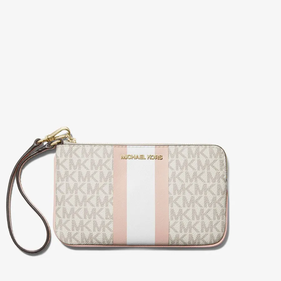 Jet Set Travel Large Logo Wristlet