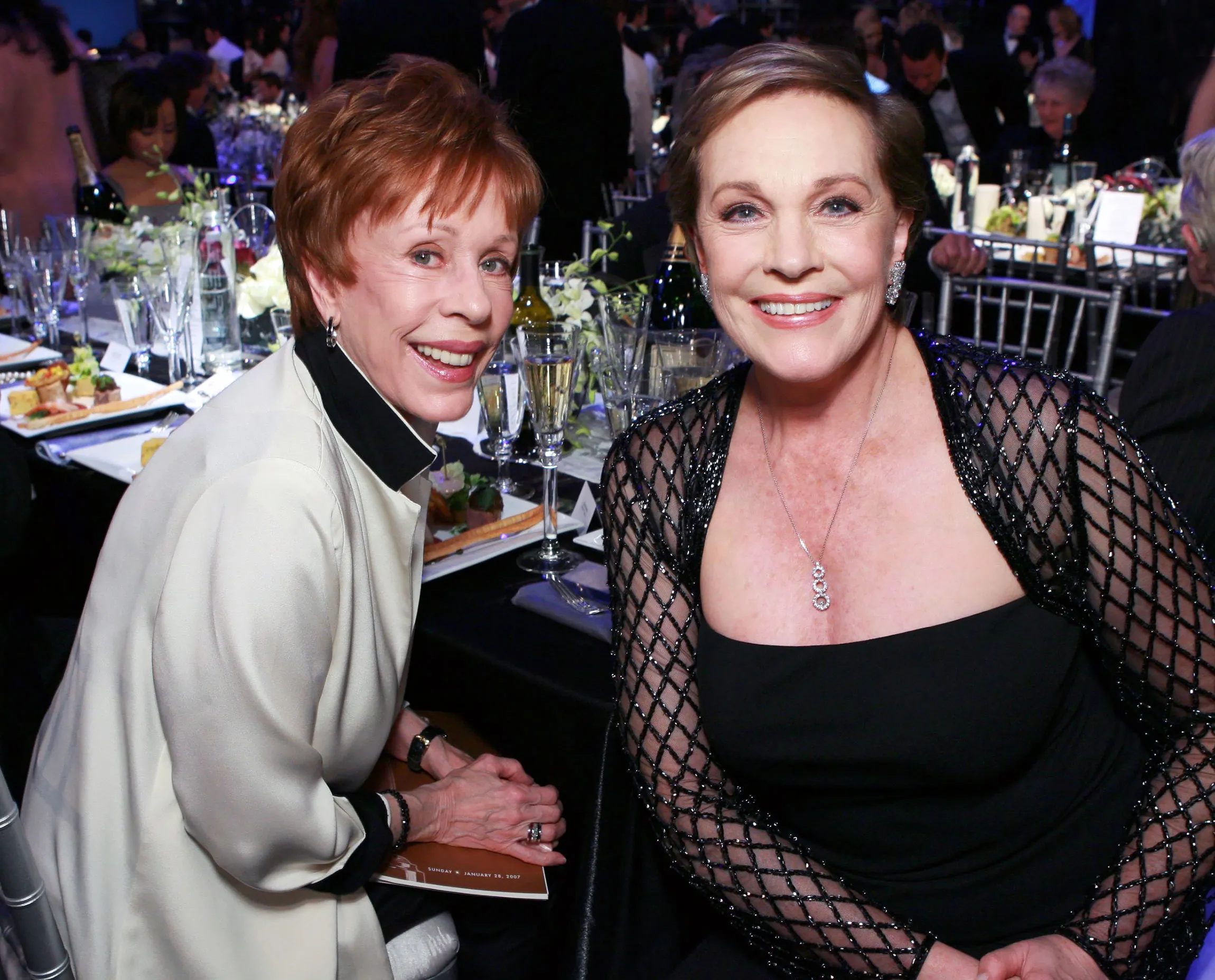 Julie Andrews Recalls Being Caught Kissing Carol Burnett by a Former First Lady