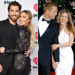 Kaitlyn Bristowe and Jason Tartick Nail It With Jen and Brad Halloween Costumes p