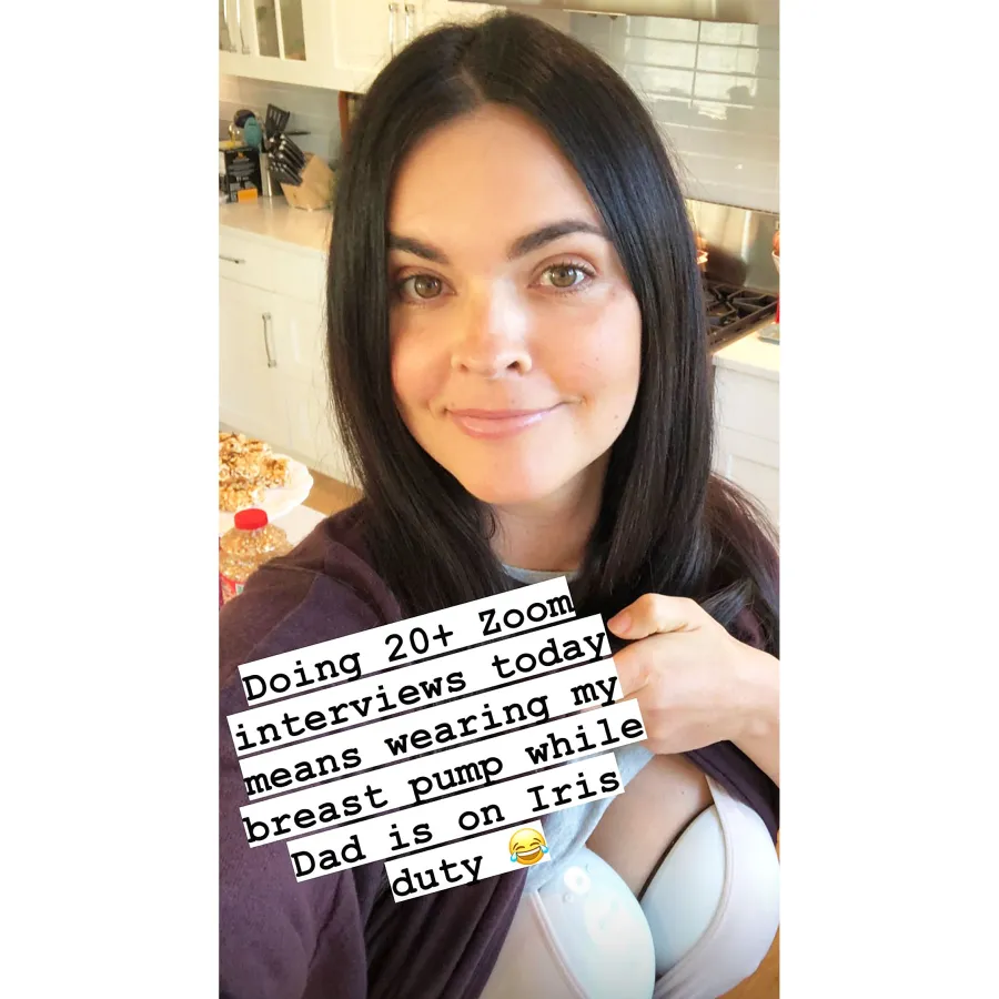 Katie Lee with Breast Pump