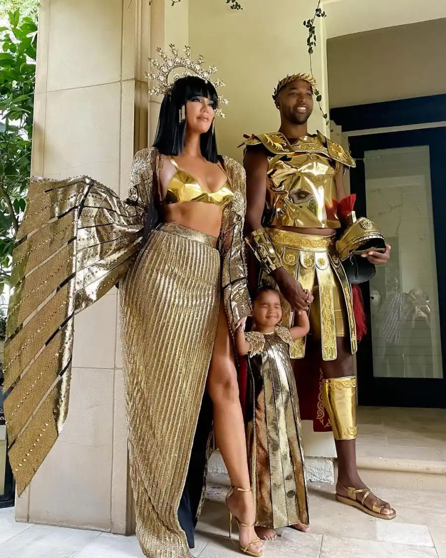 Khloe Kardashian and Tristan Thompson Dress as Lovers Cleopatra and Marc Anthony for Halloween
