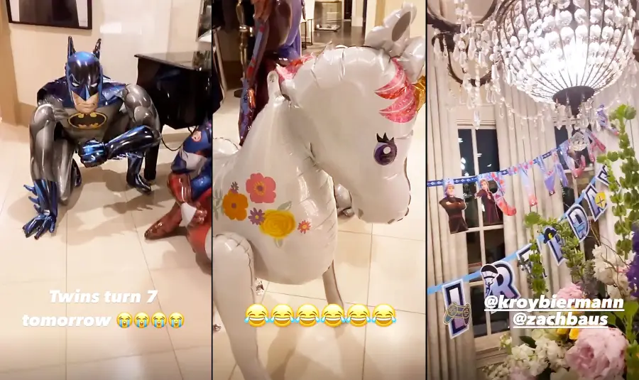 Kim Zolciak Twins Kane and Kaia Quarantine Birthday