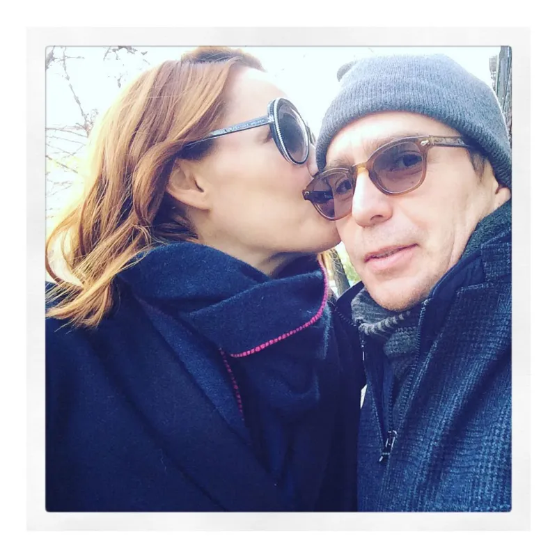 November 2015 Thanksgiving Leslie Bibb Instagram Sam Rockwell and Leslie Bibb Relationship Timeline