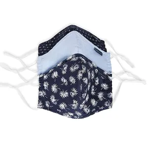 Perry Ellis Reusable Rounded Woven Fabric Face Masks