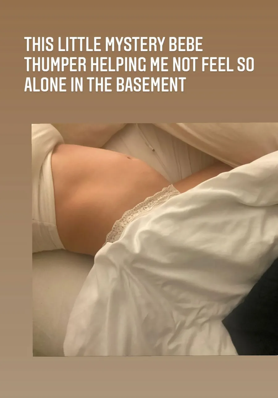 Pregnant Hilary Duff Jokes Baby Bump Is Keeping Her Company Amid Quarantine