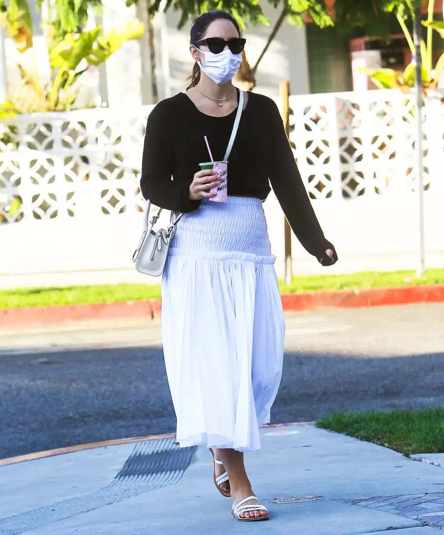 Pregnant Katharine McPhee Cradles Baby Bump on Walk Ahead of 1st Child With David Foster