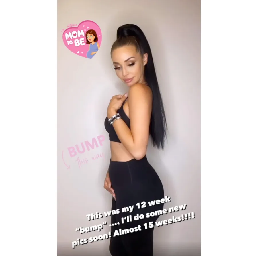 Scheana Shay’s Baby Bump 12 weeks