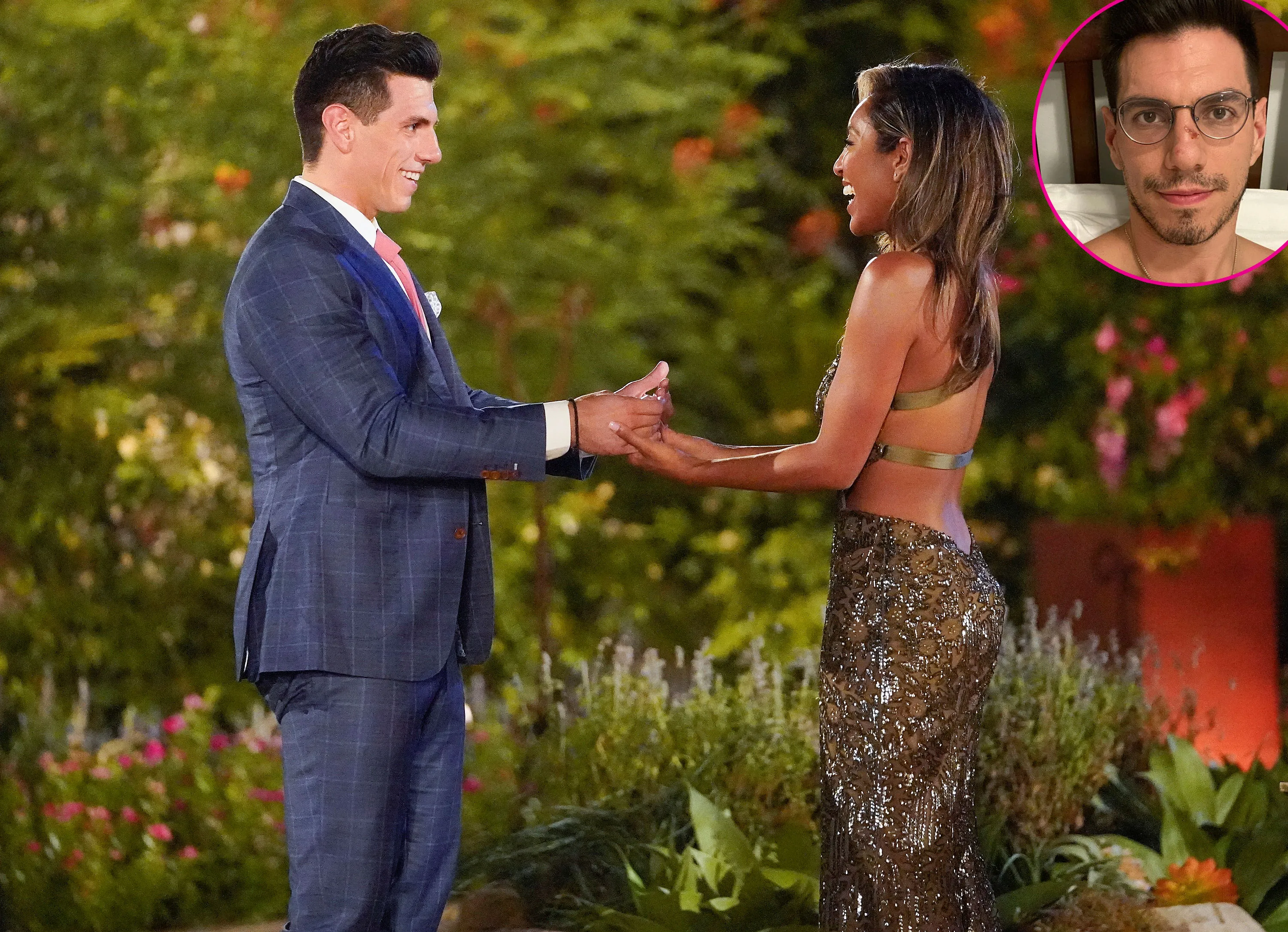 Tayshia Adams Bachelorette Contestant Peter Giannikopoulos Tests Positive for Coronavirus Then Gets Into Car Accident