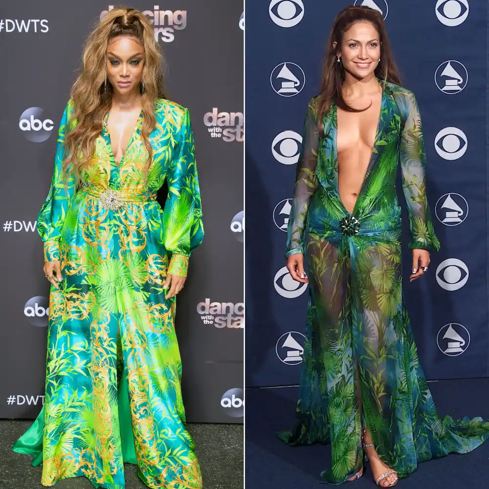 Tyra Banks Recreates Jennifer Lopez&rsquo;s Most Iconic Look on &lsquo;DWTS&rsquo;