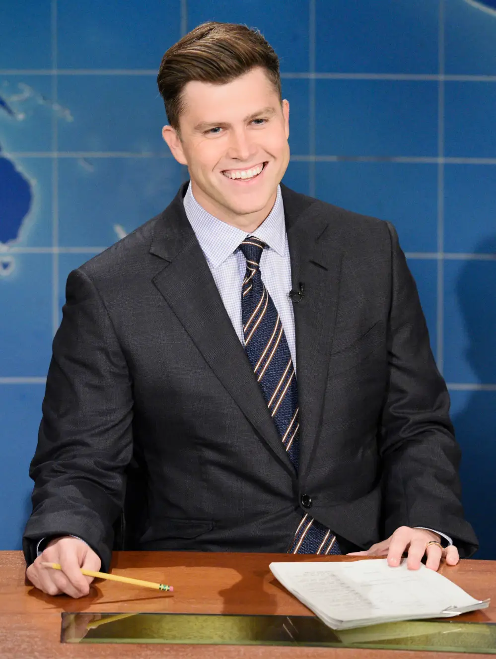 Colin Jost Wears Wedding Ring on &lsquo;Saturday Night Live&rsquo; After Marrying Scarlett Johansson