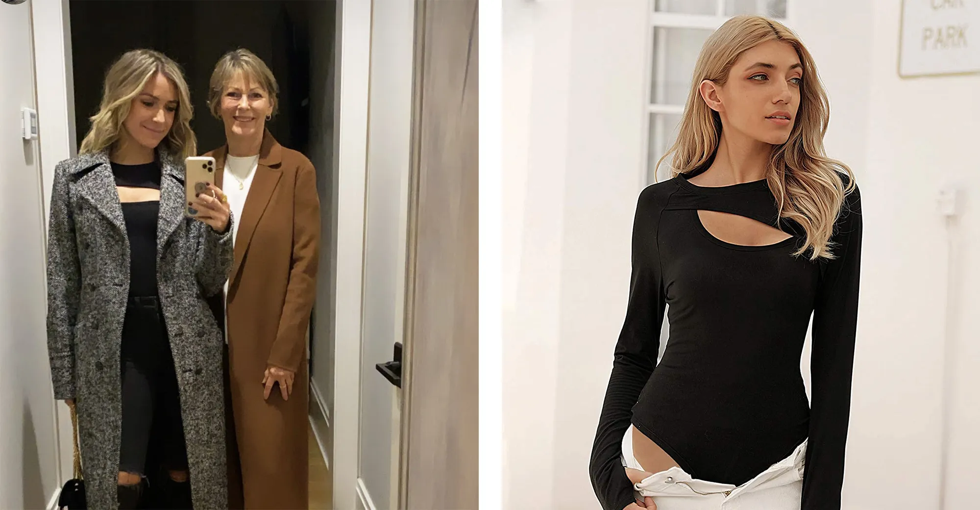 Blooming Jelly Long-Sleeve Cutout Bodysuit