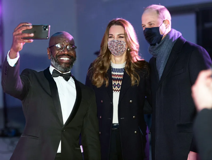 Taking a Selfie at Food Bank Prince William and Duchess Kate Royal Train Tour