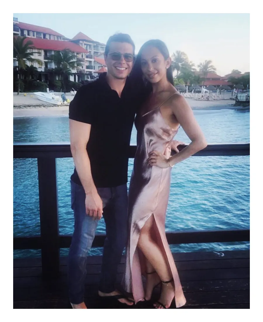 2017 October Matthew Supports Her at DWTS Cheryl Burke and Matthew Lawrence Relationship Timeline