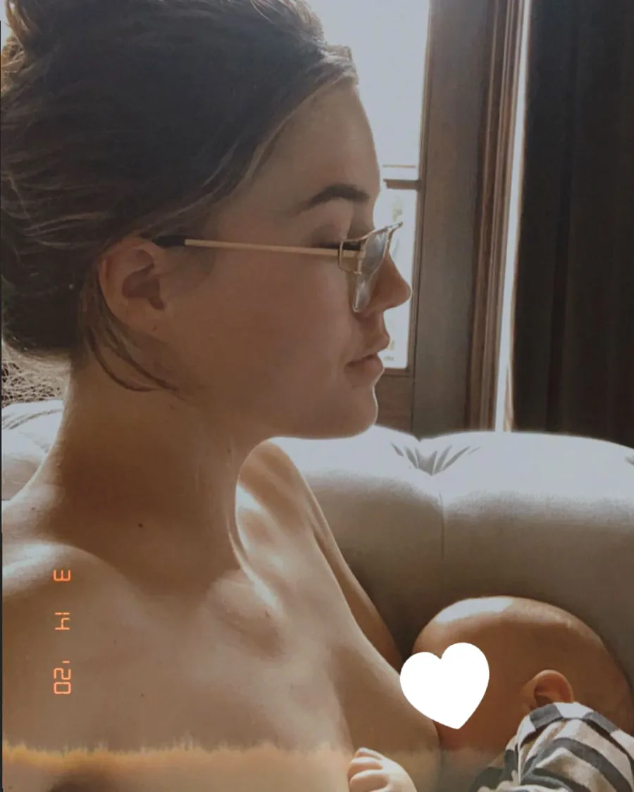 Alaina Meyer Breast Feeds Avery