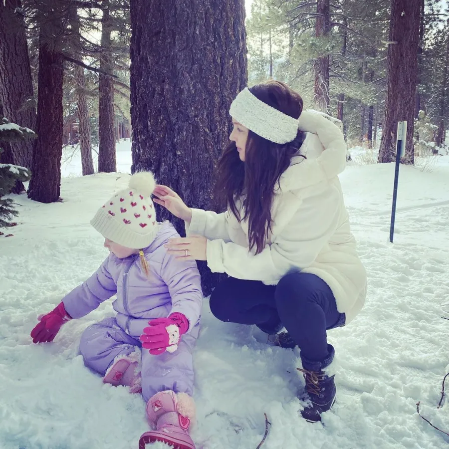 Camilla Luddington snow