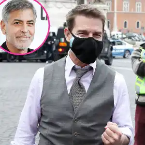 Celebrities React Tom Cruise Mission Impossible 7 COVID Rant George Clooney