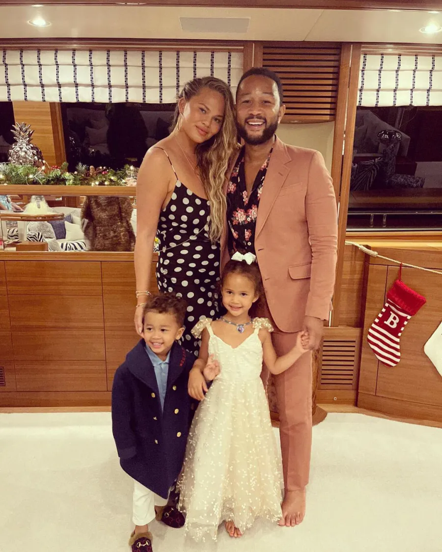 Chrissy Teigen 2 Kids Get All Dressed Up John Legend Birthday