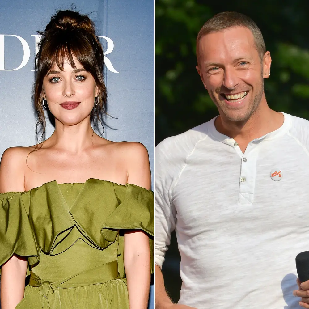 Dakota Johnson Sparks Chris Martin Engagement Rumors While Wearing Massive Emerald Ring