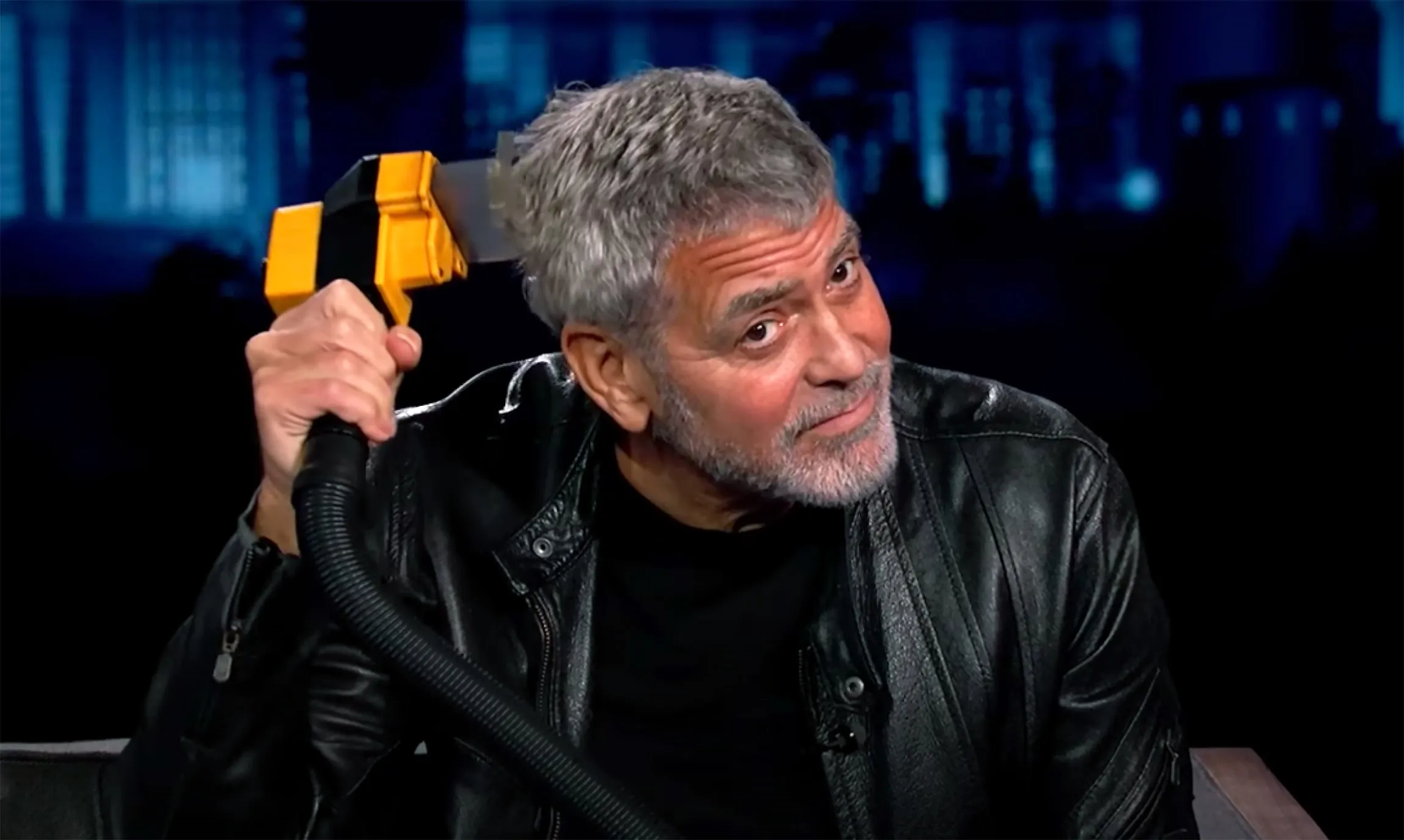 George Clooney Proves He's the Flowbee King on 'Jimmy Kimmel Live!'