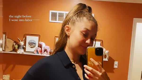 Gigi Hadid Shares Pic of Her Bump the Day Before She Gave Birth Closer Look at Her Nursery