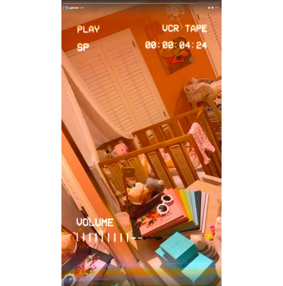 Gigi Hadid Shares Pic of Her Bump the Day Before She Gave Birth Closer Look at Her Nursery