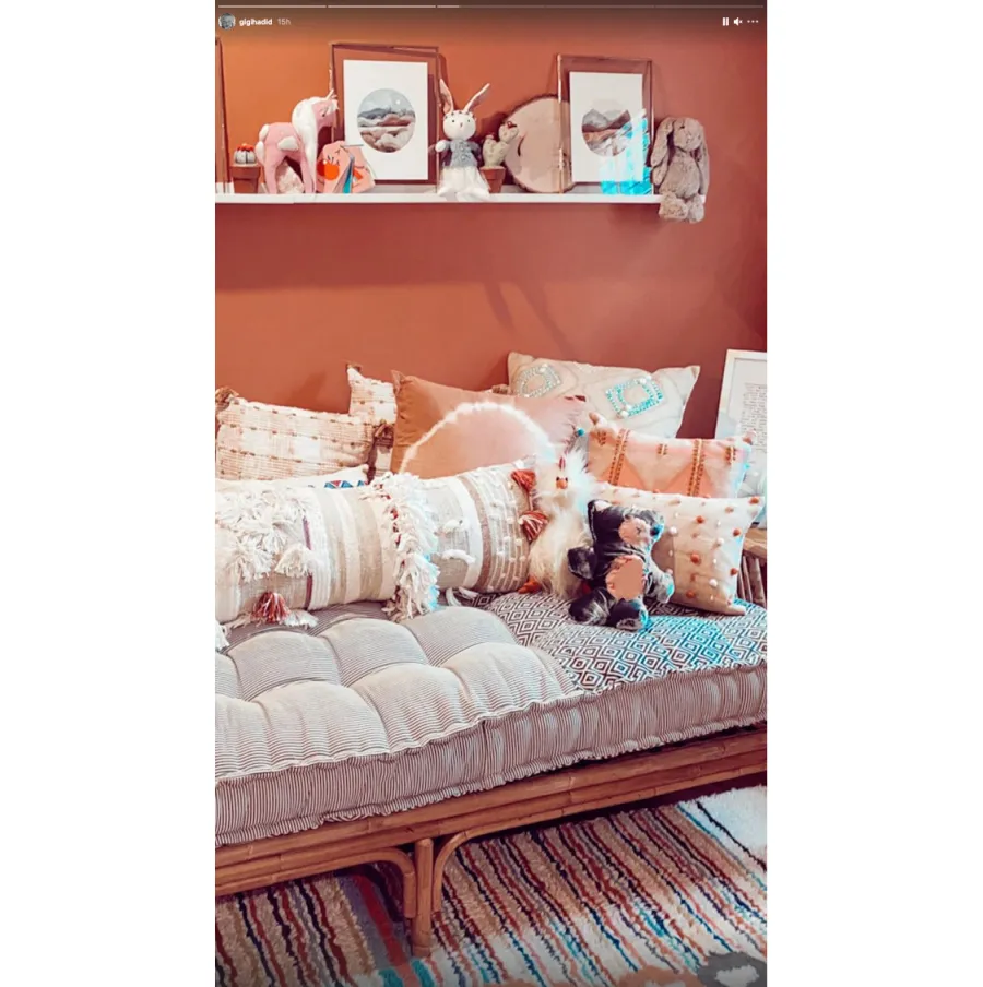 Gigi Hadid Shares Pic of Her Bump the Day Before She Gave Birth Closer Look at Her Nursery