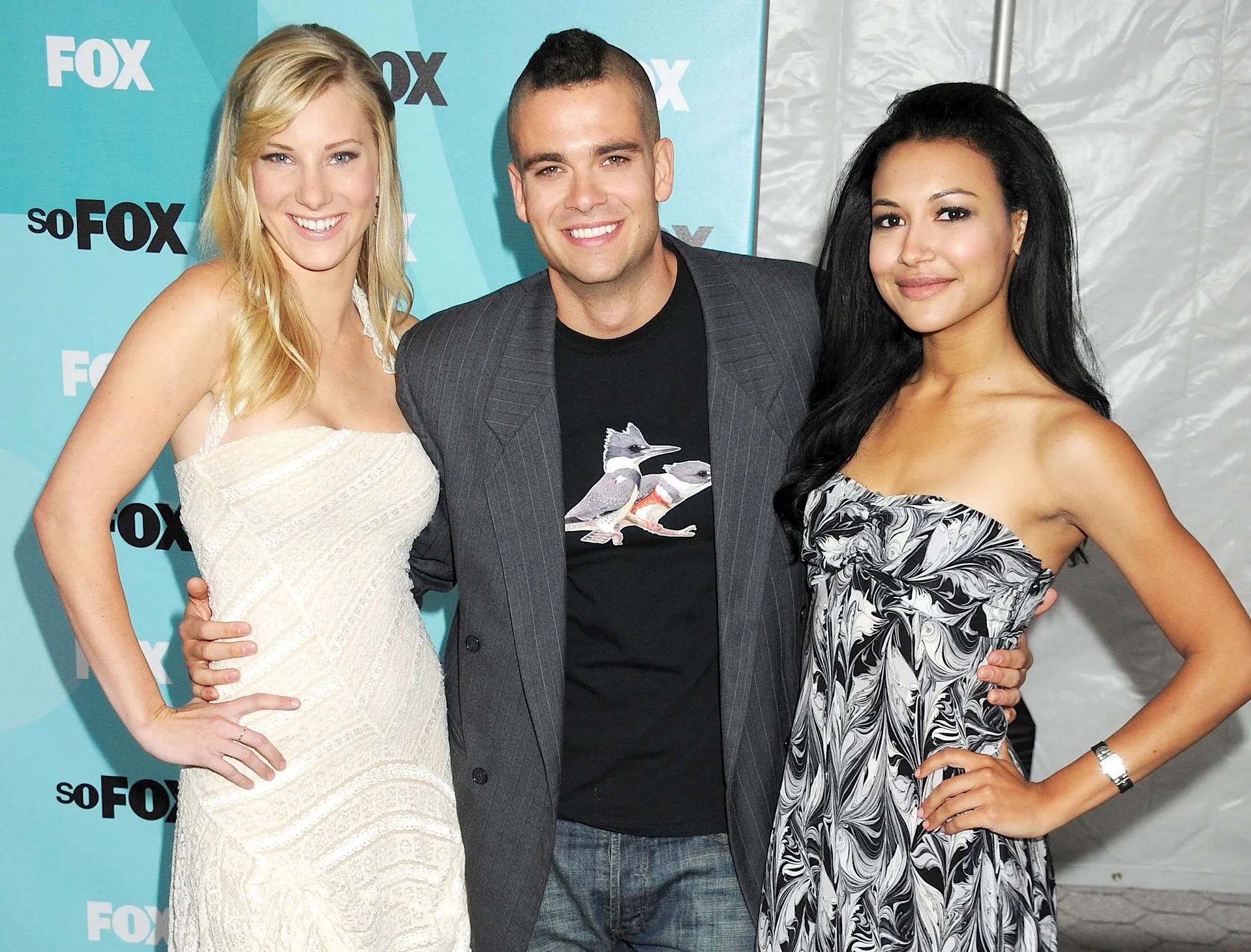 Heather Morris Mark Salling and Naya Rivera in 2009 Glee Alum Heather Morris Slams Offensive Tweet About Mark Salling